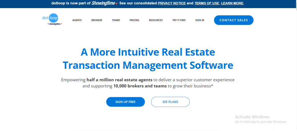 Real estate back office software dotloop