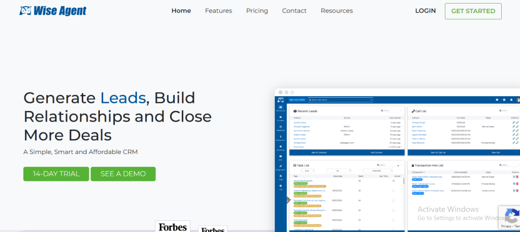 Real estate back office software wise agent