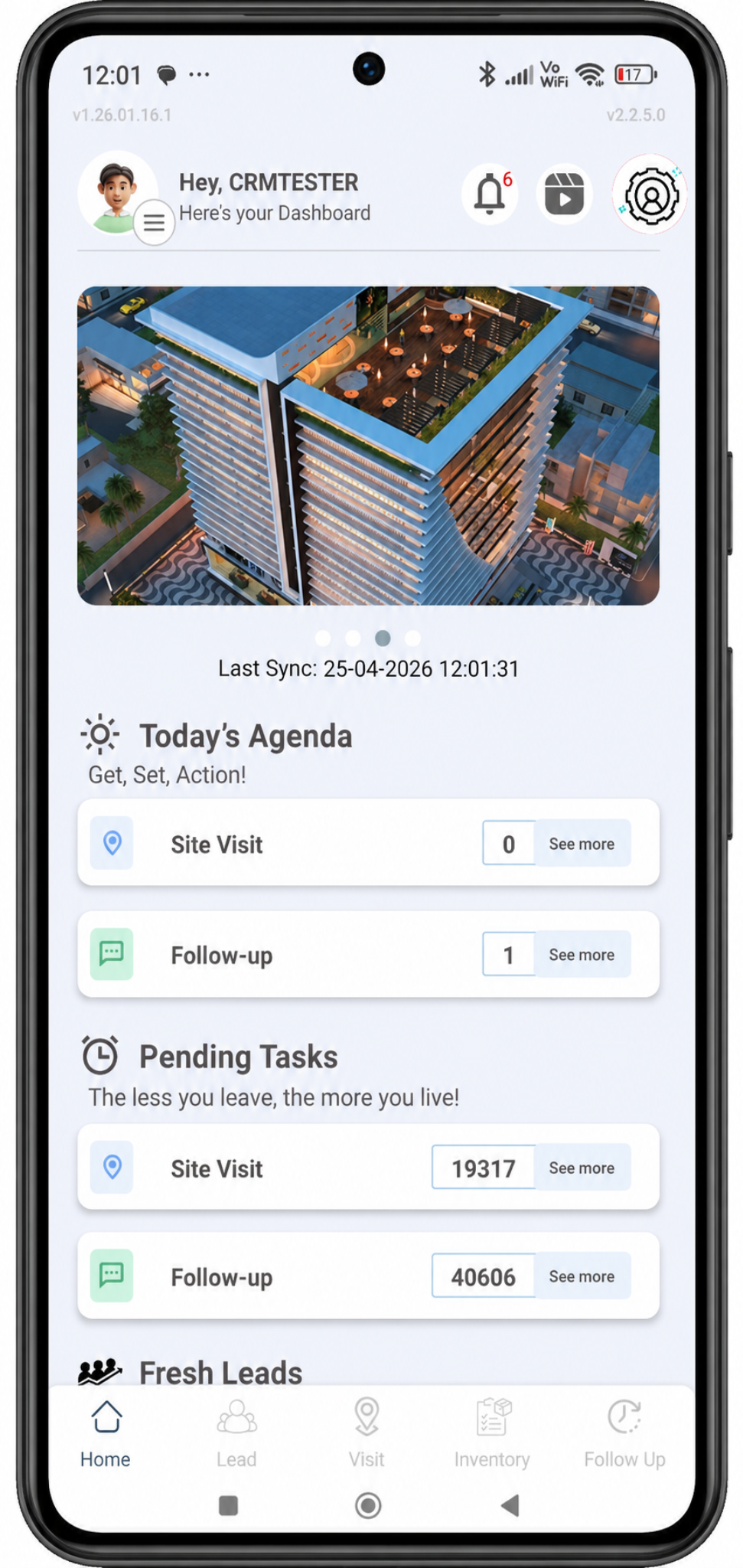 SellXpert CRM Mobile View